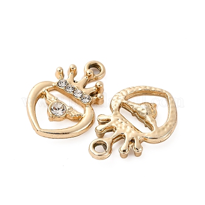 Подвески из сплава и страза PALLOY-S052-01G-A-1