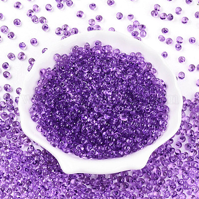 3/0 стеклянная бахрома с покрытием из запекаемой краски SEED-A034-04F-1