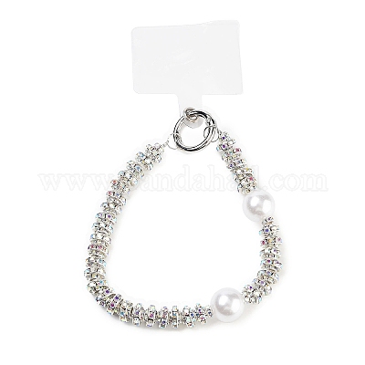 Бусины из стразов и АБС-пластика AJEW-H153-04P-1