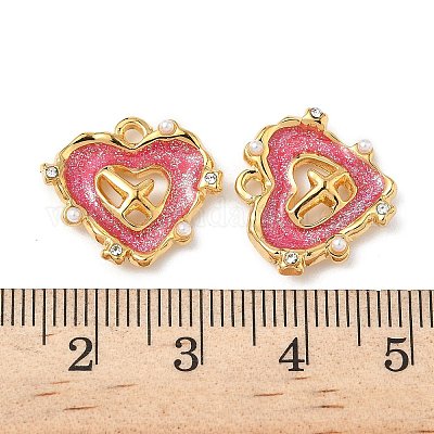 Подвески из нержавеющей стали 304 со стразами STAS-U057-05G-01-1