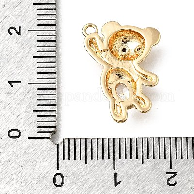 Латунные микро проложить кубического циркония подвески KK-U061-24G-1