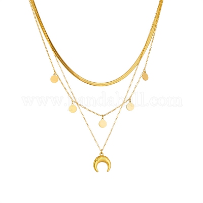 Трос из нержавеющей стали 304 и плоские цепи-змейки NJEW-C022-01G-1