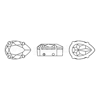 Пришивные чашки preciosa® maxima crystal Y-PRC-SD18-00030-200-G-1