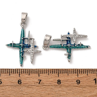 Латунные микро проложить кубического циркония подвески KK-F903-07P-1