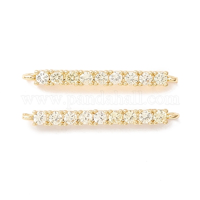 Реечное покрытие латунь микро паве кубический цирконий коннестор прелести KK-D073-03G-NR-1