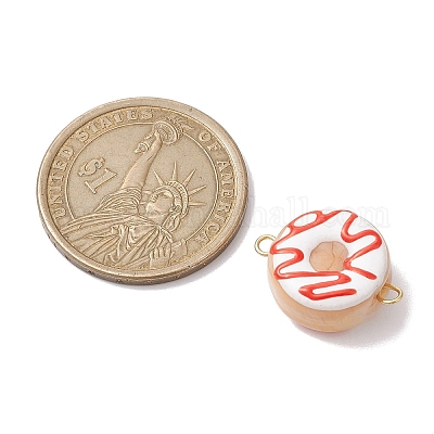 Подвески в виде пончиков с эмалью лэмпворк ручной работы PALLOY-JF02573-1