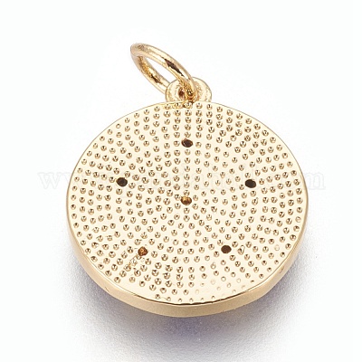 Латунь эмаль подвески KK-O113-08C-G-1