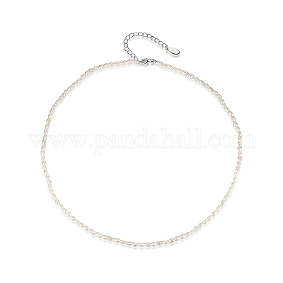 Ожерелья из чешского стерлингового серебра и пресноводного жемчуга VY4924-2-1