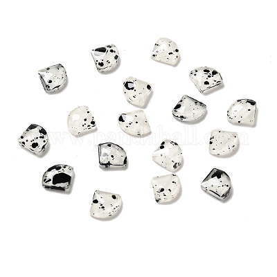 Кабошоны из смолы с точечным узором MRMJ-G015-07-1