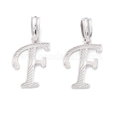 Подвески с буквами из экологически чистой латуни KK-K265-02P-F-1