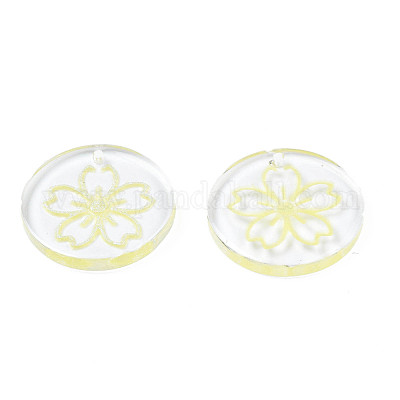 Прозрачные смоляные подвески RESI-N030-004E-1