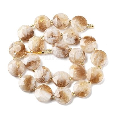 Природный цитрин бисер нитей G-C116-A173-03-1