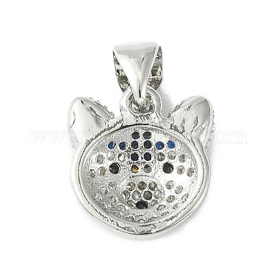 Латунные микро проложить кубического циркония подвески ZIRC-F138-06P-1