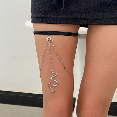 Цепочка для ног с бантом из эластичного волокна WG2B529-08-1