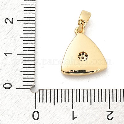 Подвески из латуни с микропаве из циркония KK-M303-01G-09-1