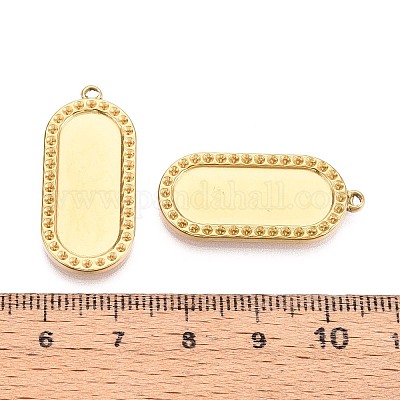 Оправы для подвесок из нержавеющей стали 304 в виде кабошонов STAS-T067-20G-1