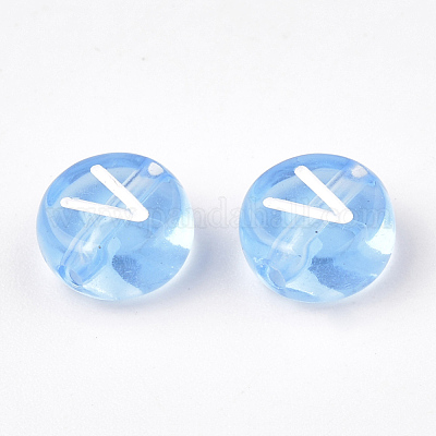 Прозрачные акриловые бусины X-TACR-N002-04C-1