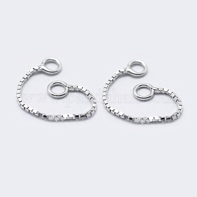 Антикоррозийное покрытие родием 925 серебряная цепочка-коробка STER-K171-10P-1