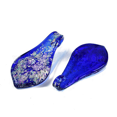 Lampwork большие кулоны&nbsp;FOIL-K003-01E-1