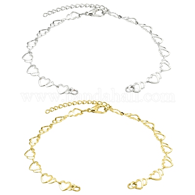 2шт латунный конец с цепями&nbsp;AJEW-CJ00012-1