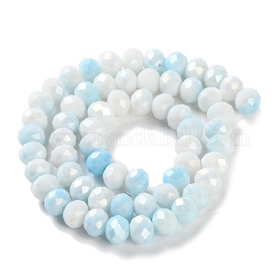 Стеклянные бусины с гальваническим покрытием  LAMP-S068-02K-1