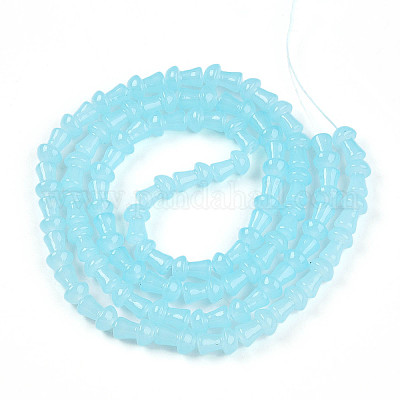 Выпечка окрашенные стеклянные бусины пряди DGLA-N007-01H-1