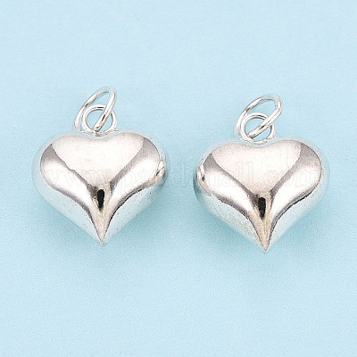 925 стерлингового серебра подвески сердца STER-T008-32S-01-1