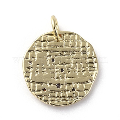 Латунные микро проложить кубического циркония подвески ZIRC-G157-03G-01G-1