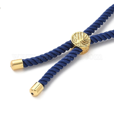 Изготовление браслетов из хлопка KK-F758-03P-G-1