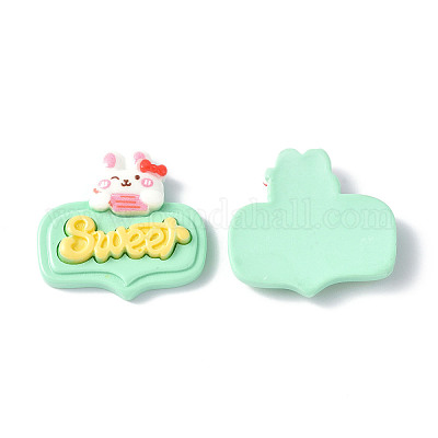 Непрозрачные кабошоны из смолы CRES-P023-01G-1