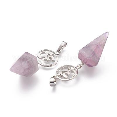 Природного флюорита подвески G-O194-01-1