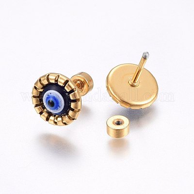 Заглушки для мочки уха из нержавеющей стали 304 EJEW-H362-04G-1