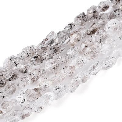 Нити натуральных алмазных бусин херкимер G-T144-B08-01-1