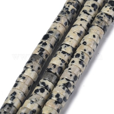 Natur Dalmatiner Jaspis Perlen Stränge&nbsp;G-Z006-C17-1