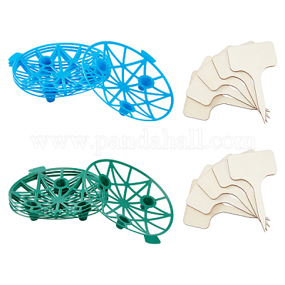 8шт. 2-х цветный круглый пластиковый кронштейн DIY-GA0002-24-1