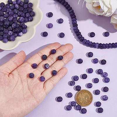 2 нити натуральных аметистовых бусин нити G-NB0004-92-1