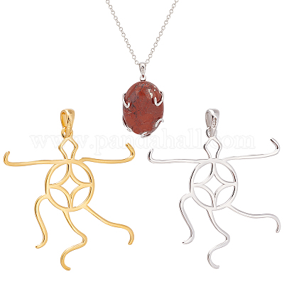 2 цвет 925 подвески из стерлингового серебра нерегулярные оправы кабошонов STER-PH0002-02A-1