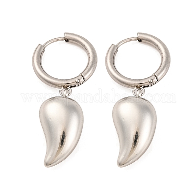 Некорневая нержавеющая сталь 304 серьги-кольца для женщин EJEW-Z057-14P-04-1