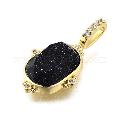 Латунные микро проложить кубического циркония подвески KK-S523-019G-A-1