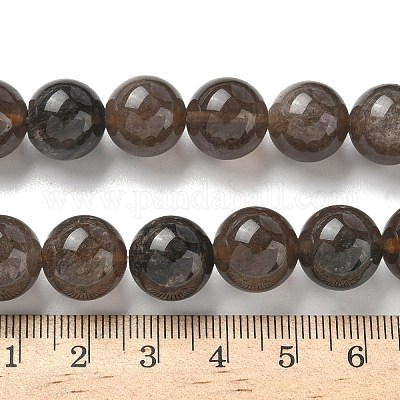 Натуральные ледяные обсидиановые бусинки G-P590-A03-12mm-01-1