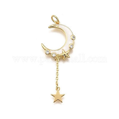 Латунные микро проложить кубического циркония подвески KK-K401-29G-03-1