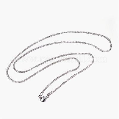Не тускнеющие ожерелья из нержавеющей стали 304 NJEW-D281-08-1