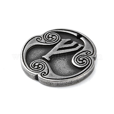 Подвески из сплава с руническими буквами PALLOY-S193-01AS-01-1