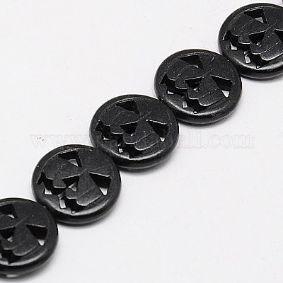 Синтетических нитей бирюзовые бусы X-TURQ-G115-15mm-05-1