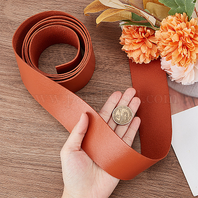 2 м плоский кожаный шнур LC-WH0007-07D-03-1