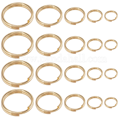 200 шт. 5 стиля разъемных колец из нержавеющей стали 304 STAS-SC0005-97-1