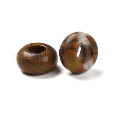 Натуральный бамбуковый лист драгоценный камень европейские бусины G-G740-14x8mm-33-1