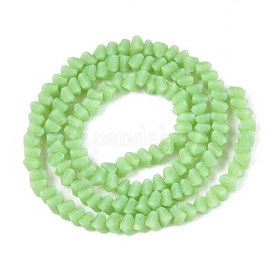 Нити из матовых непрозрачных стеклянных бусин GLAA-N017-4mm-16-1