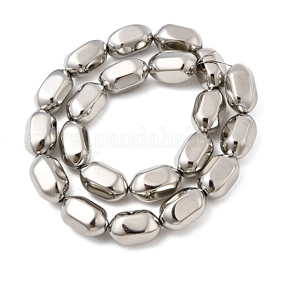 Стеклянные бусины с гальваническим покрытием  EGLA-F166-17P-1