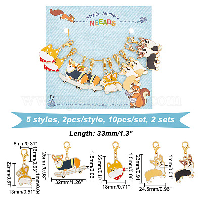 Маркеры петель для кулона с собакой HJEW-AB00324-1